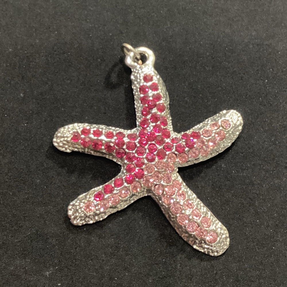 Pink Starfish Pendant Necklace Charm - Women's Jewelry